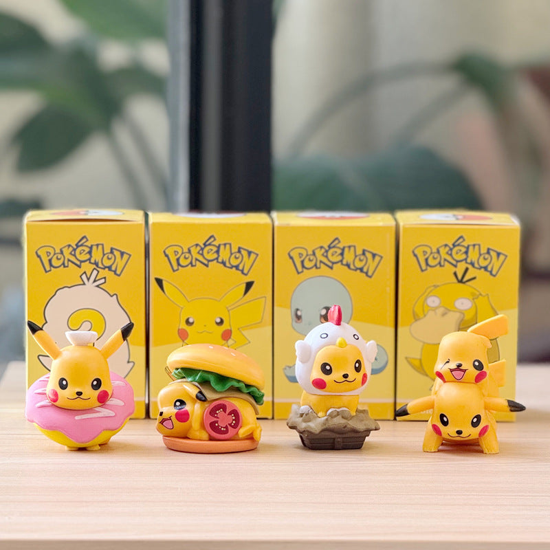 Pokemon Pikachu Food Theme Blind Box Figures