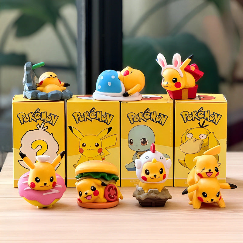 Pokemon Pikachu Food Theme Blind Box Figures
