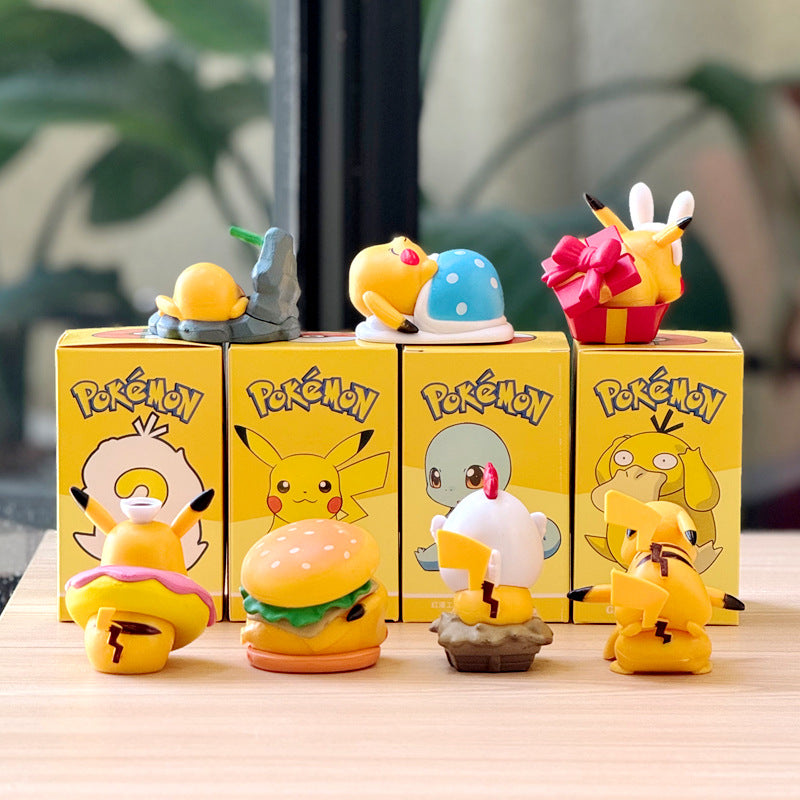 Pokemon Pikachu Food Theme Blind Box Figures