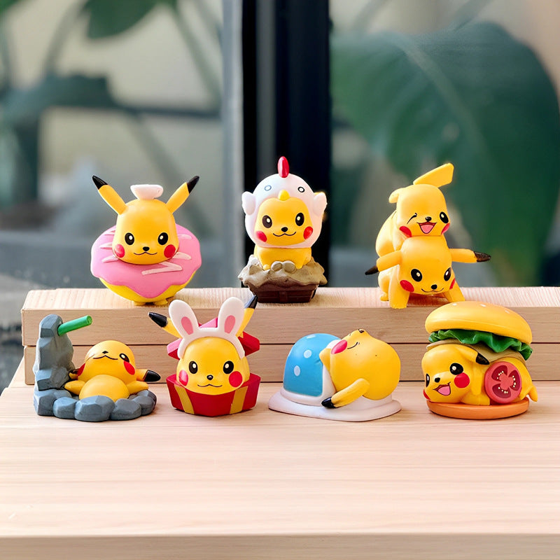 Pokemon Pikachu Food Theme Blind Box Figures