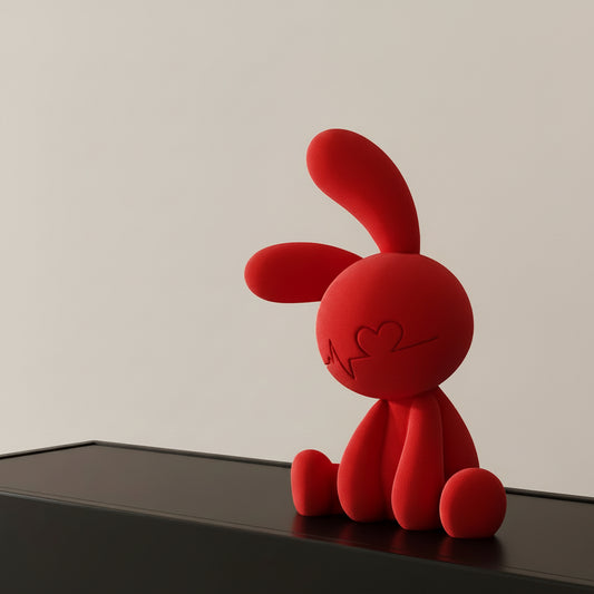Cute Sitting Bunny Minimalist Home Decor Figurine
