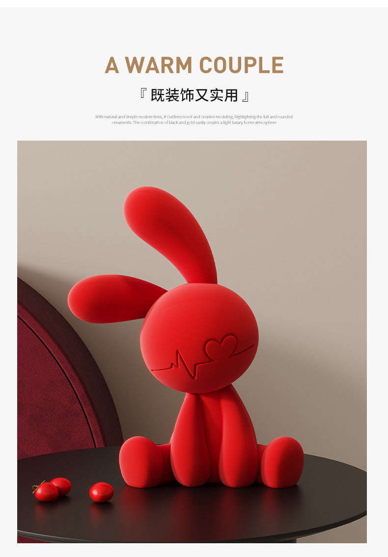 Cute Sitting Bunny Minimalist Home Decor Figurine