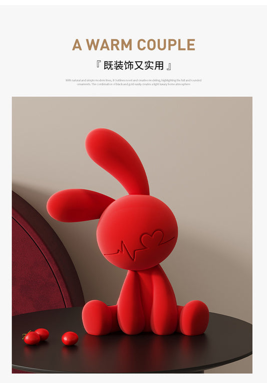 Cute Sitting Bunny Minimalist Home Decor Figurine