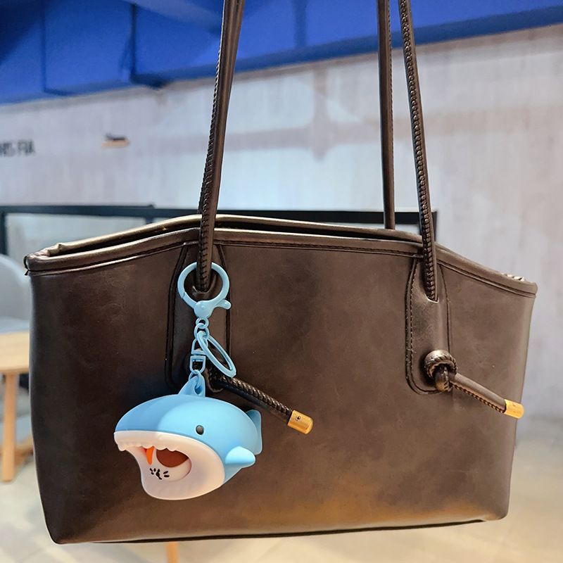Shark Squeeze Pop-Out Fidget Keychain Toy