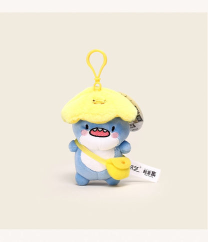 Cute Shark Plush Keychain Bag Charm