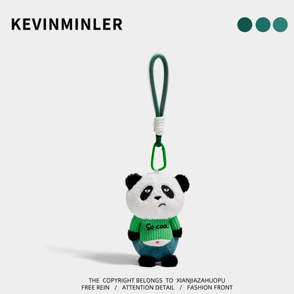 Cute Grumpy Animal Plush Keychain Bag Charm