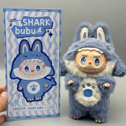 Labubu Doll Blue Shark Costume Outfit