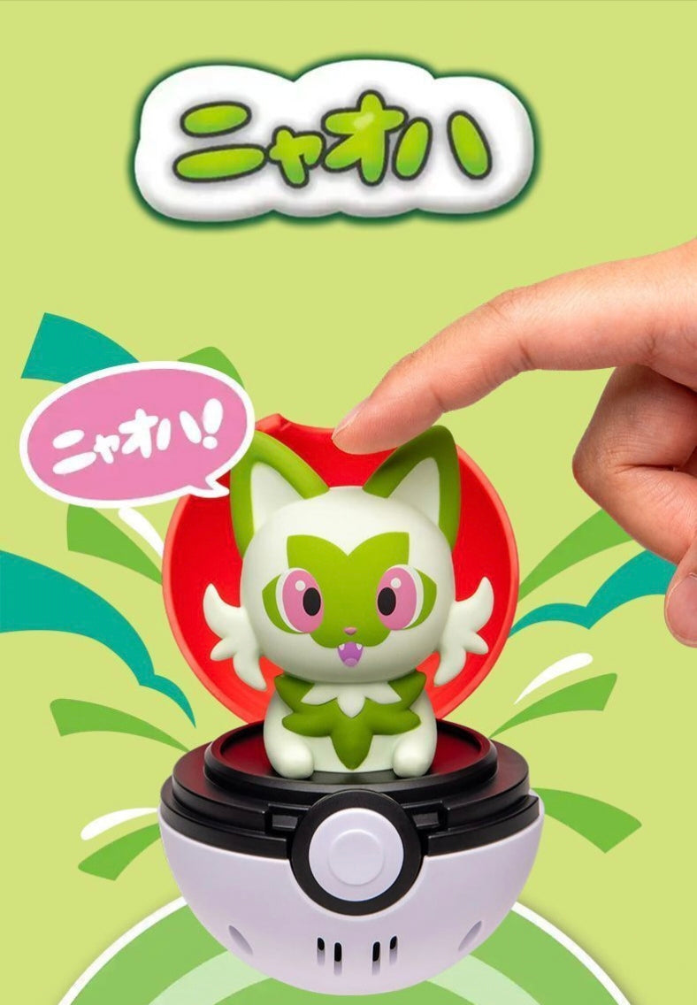 TOMY Pokemon Sprigatito Press & Pop Figure
