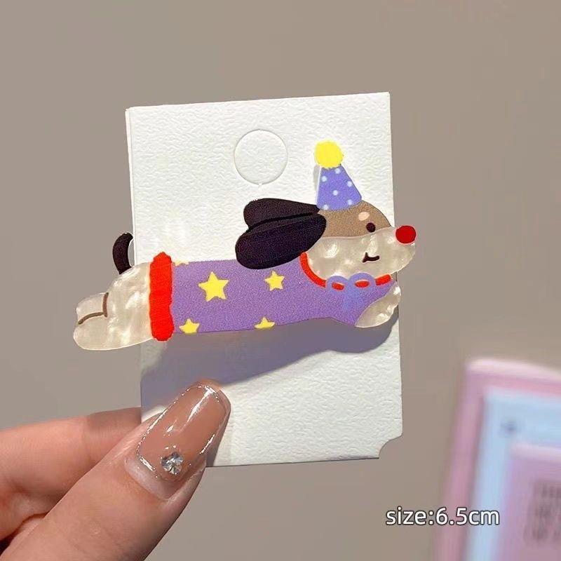 Cute Cartoon Puppy Hair Clips Set of 5