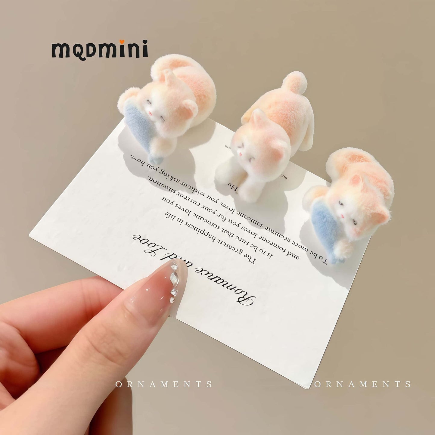 MQD Kids Cute Cat Hair Clips 4-Piece Set