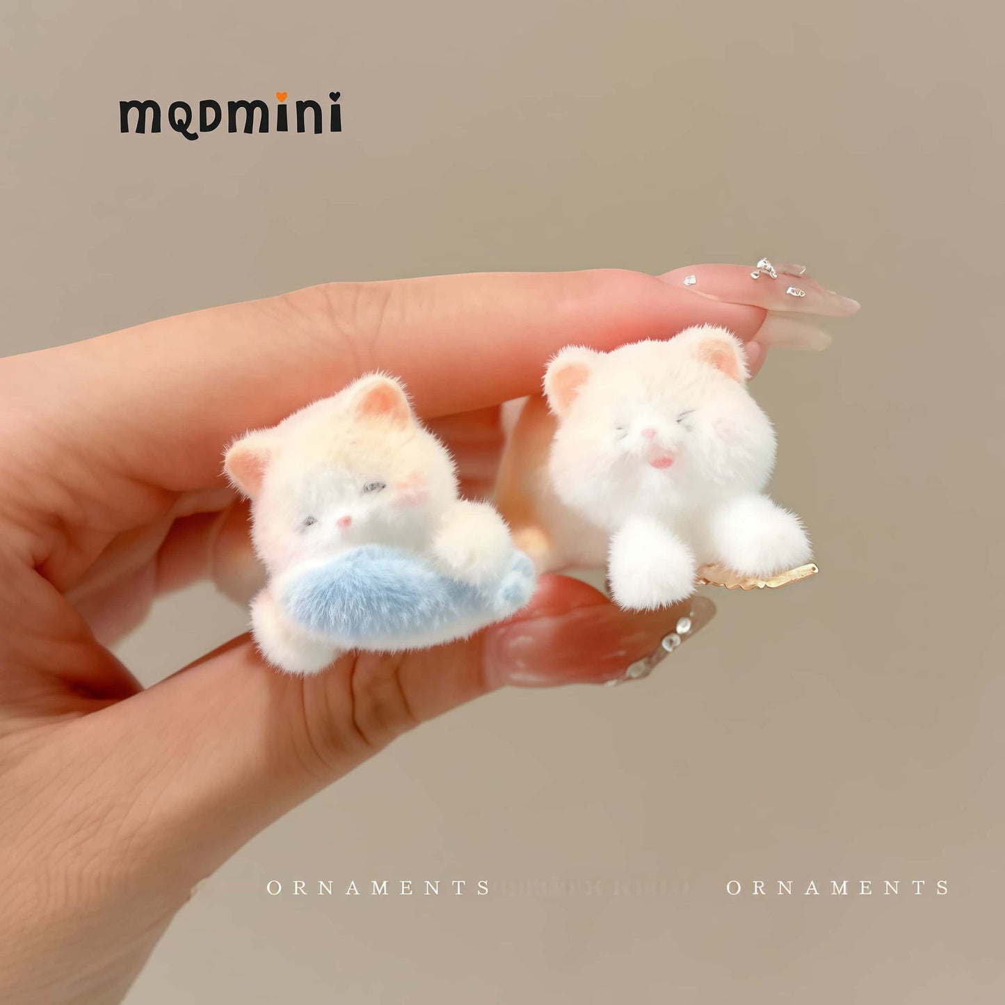 MQD Kids Cute Cat Hair Clips 4-Piece Set