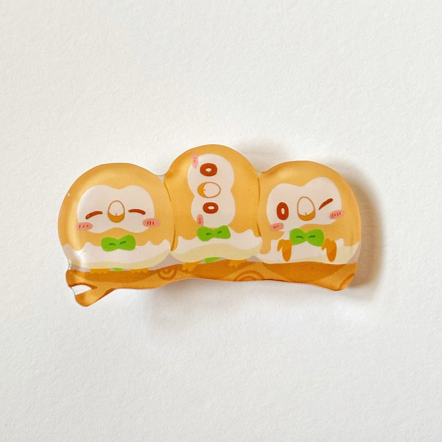 Pokemon Acrylic Hair Clip Set of 3