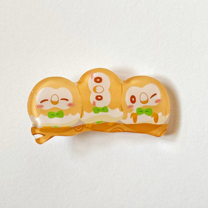 Pokemon Acrylic Hair Clip Set of 3