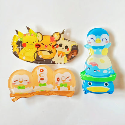 Pokemon Acrylic Hair Clip Set of 3