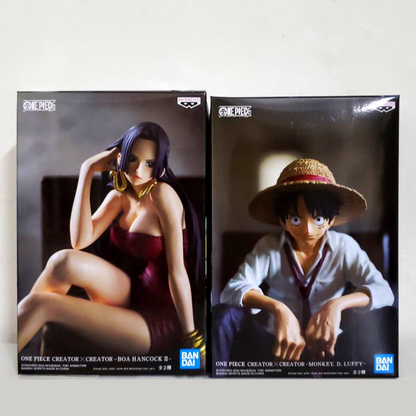 Banpresto One Piece Luffy & Boa Hancock Figure