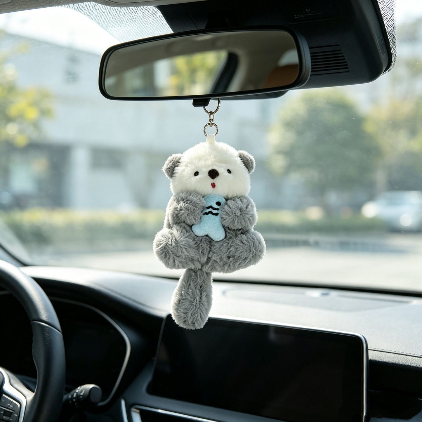 Cute Sea Otter Plush Keychain Bag Charm Pendant