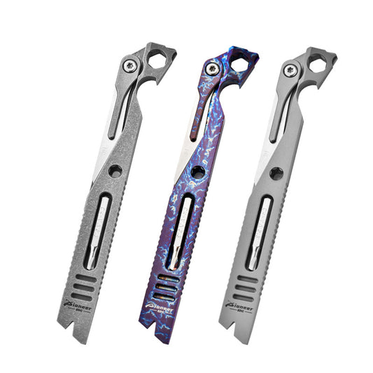 Pioneer EDC Titanium Multi-Tool Pry Bar Survival