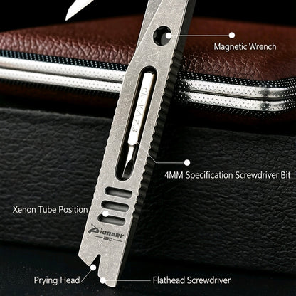 Pioneer EDC Titanium Multi-Tool Pry Bar Survival