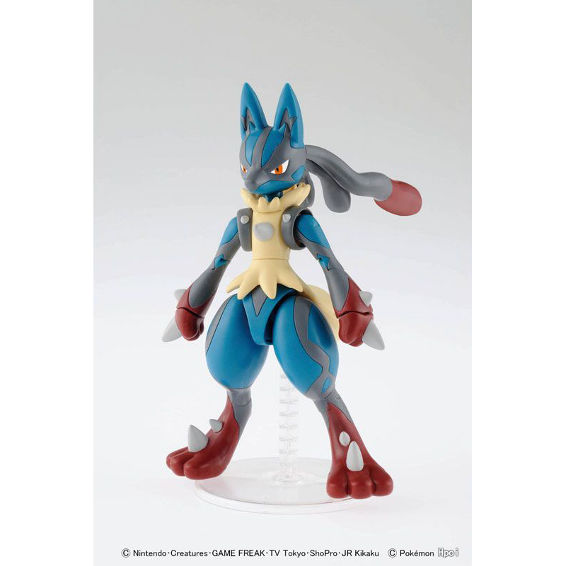 Bandai Pokemon Plamo Collection Lucario No.35 Evolution Series Articulated Model Kit