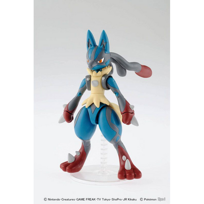 Bandai Pokemon Plamo Collection Lucario No.35 Evolution Series Articulated Model Kit