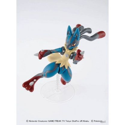 Bandai Pokemon Plamo Collection Lucario No.35 Evolution Series Articulated Model Kit