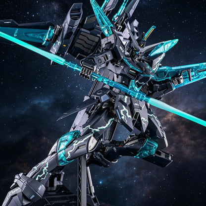 Chengsun MG 1/100 Lightning Justice Gundam Dark Color Ver Water Decals Action Base Model Kit