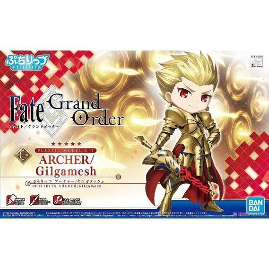 Bandai Petitrits Fate Grand Order Archer Gilgamesh Chibi Plastic Model Kit FGO