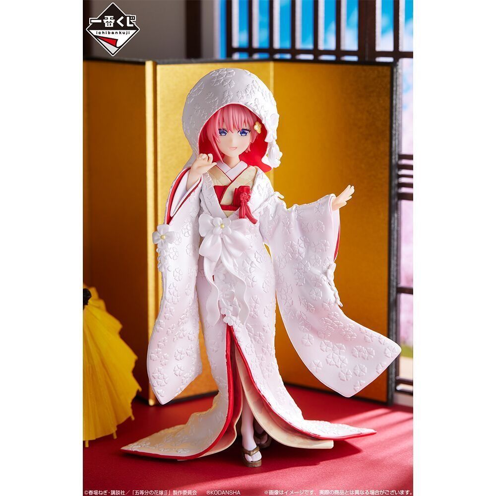 Bandai Ichiban Kuji Quintessential Quintuplets II Blessed Departure Nakano Ichika Shiromuku Wedding Kimono Prize A Figure 18cm