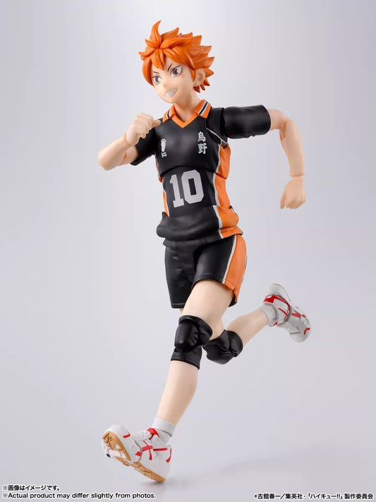 Bandai S.H.Figuarts Haikyu Shoyo Hinata Karasuno No.10 Volleyball Uniform Articulated Action Figure