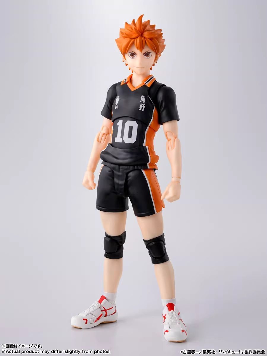 Bandai S.H.Figuarts Haikyu Shoyo Hinata Karasuno No.10 Volleyball Uniform Articulated Action Figure