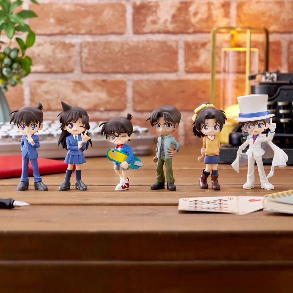 Detective Conan Chibi Figure Blind Box Series Kaitou Kid Conan Ran Heiji Kazuha 6-Character Set