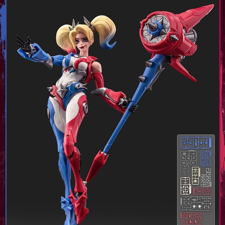 Blokees Galaxy Level Up DC Harley Quinn Mecha Armor Articulated Model Kit