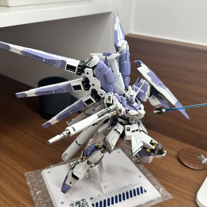 Aurora Studio RG 1/144 Hi-ν Gundam Lavender Purple Custom Painted Gunpla Kit