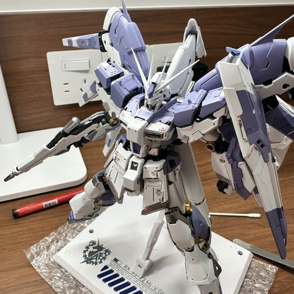 Aurora Studio RG 1/144 Hi-ν Gundam Lavender Purple Custom Painted Gunpla Kit