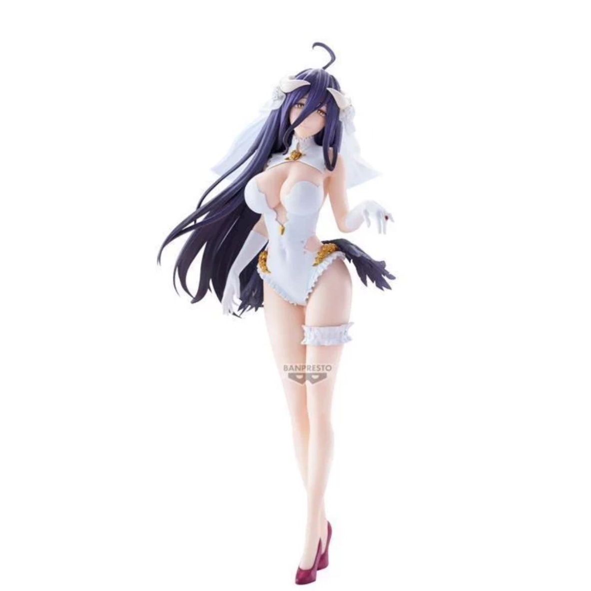 Banpresto Overlord Glitter Glamours Albedo Wedding Dress Ver PVC Figure 27cm