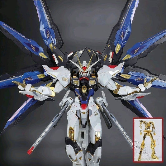 Daban 8802 MG 1/100 Strike Freedom Gundam MB Style with Gold Chrome Alloy Inner Frame