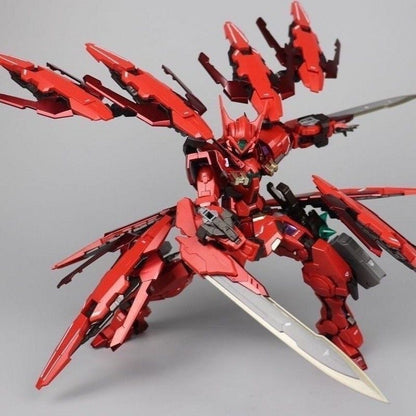 Daban 8816 MG 1/100 Justice Gundam MB Style Red Chrome Full Kit with Eight Shields & Display Base