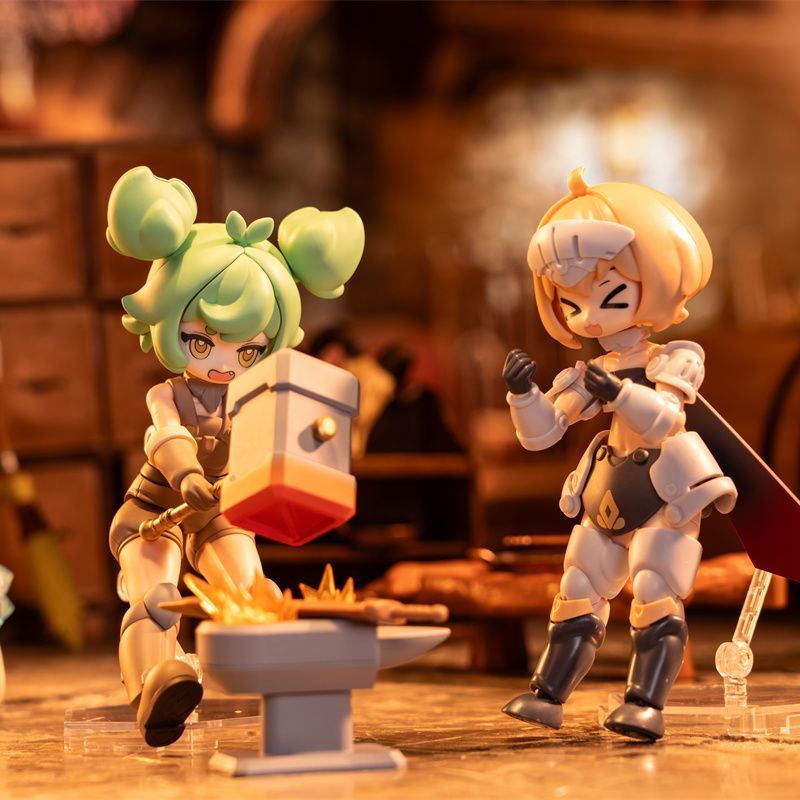 PR-Production Isekai Ryoko no Techo 03 Hailey Smith Novice Blacksmith Articulated Model Kit