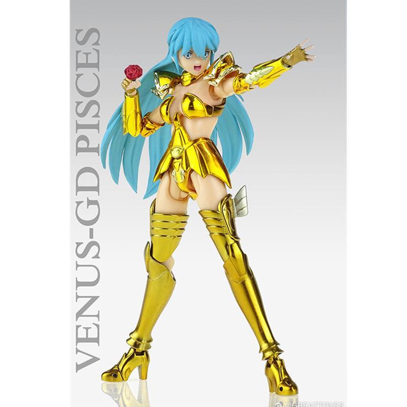 GREATTOYS Saint Cloth Myth EX Pisces Venus Female Gold Saint Sacred Contract Articulated Figure