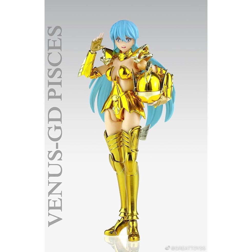 GREATTOYS Saint Cloth Myth EX Pisces Venus Female Gold Saint Sacred Contract Articulated Figure