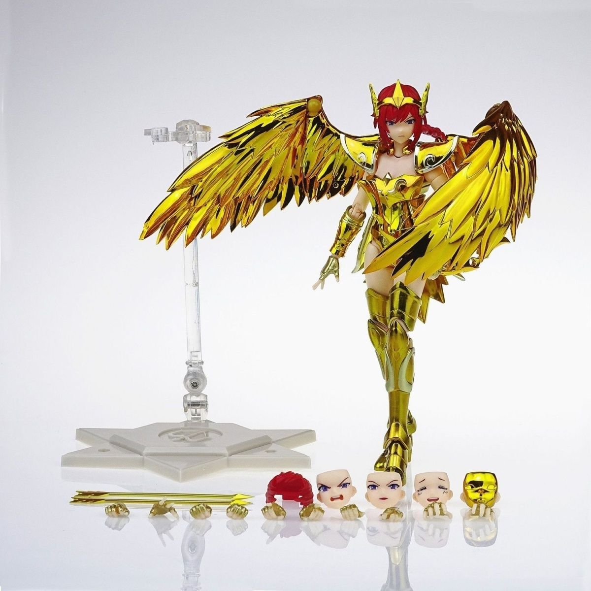 GREATTOYS Saint Cloth Myth EX Sagittarius Yefutte Female Gold Saint Sacred Contract Articulated Figure