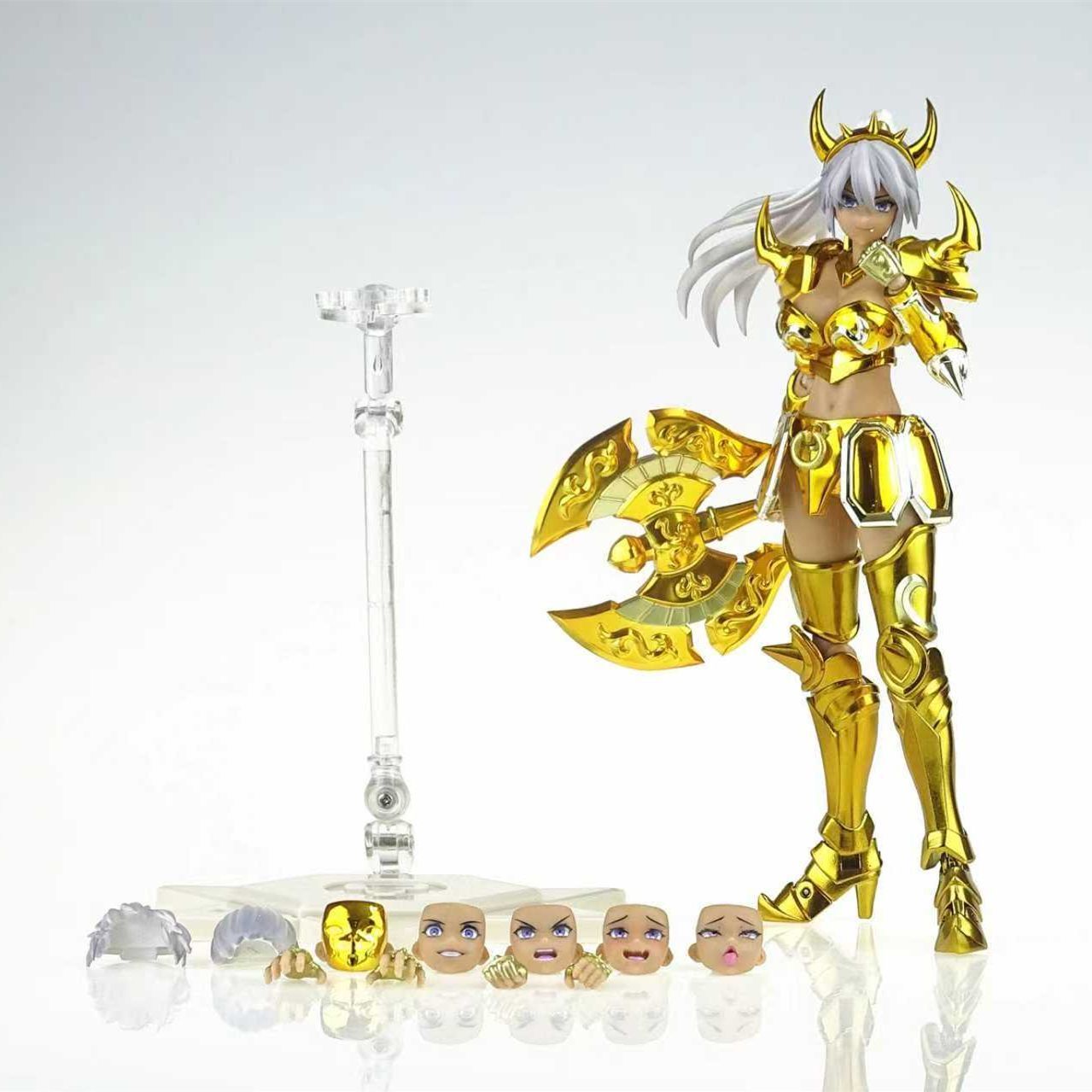 GREATTOYS Saint Cloth Myth EX Taurus Erica Female Gold Saint Sacred Contract Articulated Figure