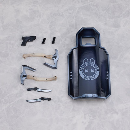 Sushing Bunny Rapid Action Squad Elena Shield Bearer 1/12 Articulated Action Figure with Tactical Weapon Set