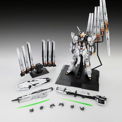 Farm Master Fortune Bull Nu Gundam GK Style 1/100 Snap-Fit Model Kit with Six Fin Funnels Display Base & Special Bonus