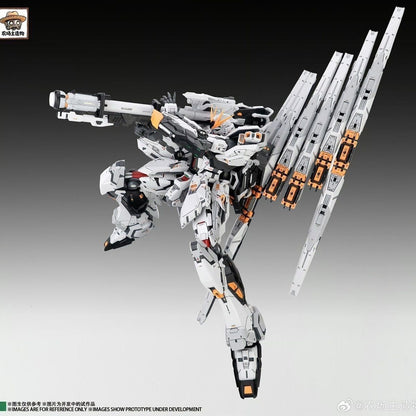 Farm Master Fortune Bull Nu Gundam GK Style 1/100 Snap-Fit Model Kit with Six Fin Funnels Display Base & Special Bonus