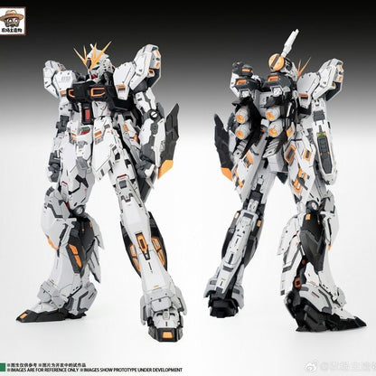 Farm Master Fortune Bull Nu Gundam GK Style 1/100 Snap-Fit Model Kit with Six Fin Funnels Display Base & Special Bonus