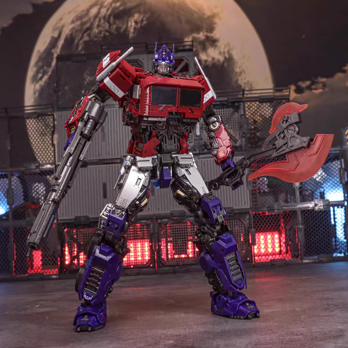 Tianyi DM-01 Bumblebee Movie Optimus Prime Transforming Action Figure Truck to Robot with Rifle & Battle Axe