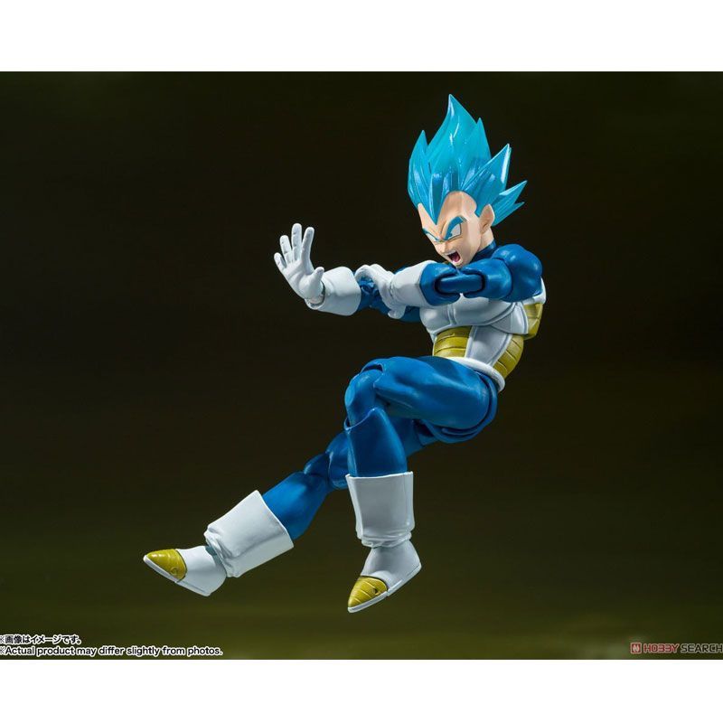 Bandai SHFiguarts Dragon Ball Super Saiyan God Blue Vegeta Unwavering Pride Articulated Action Figure