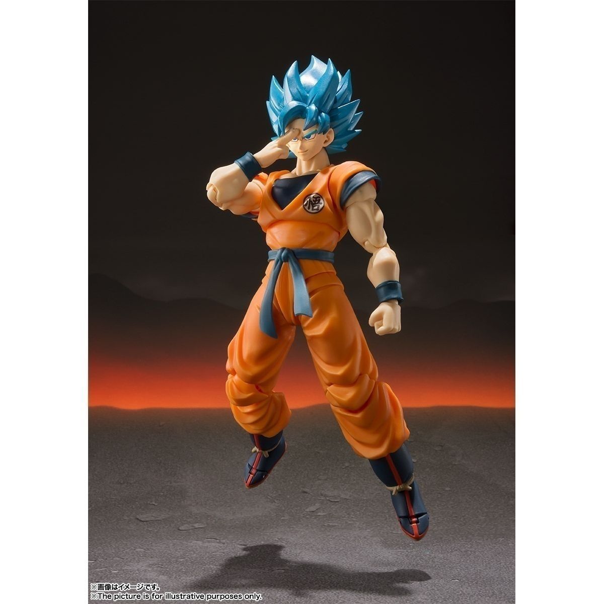 Bandai SHFiguarts Dragon Ball Super Son Goku Super Saiyan God Blue Hair Articulated Action Figure