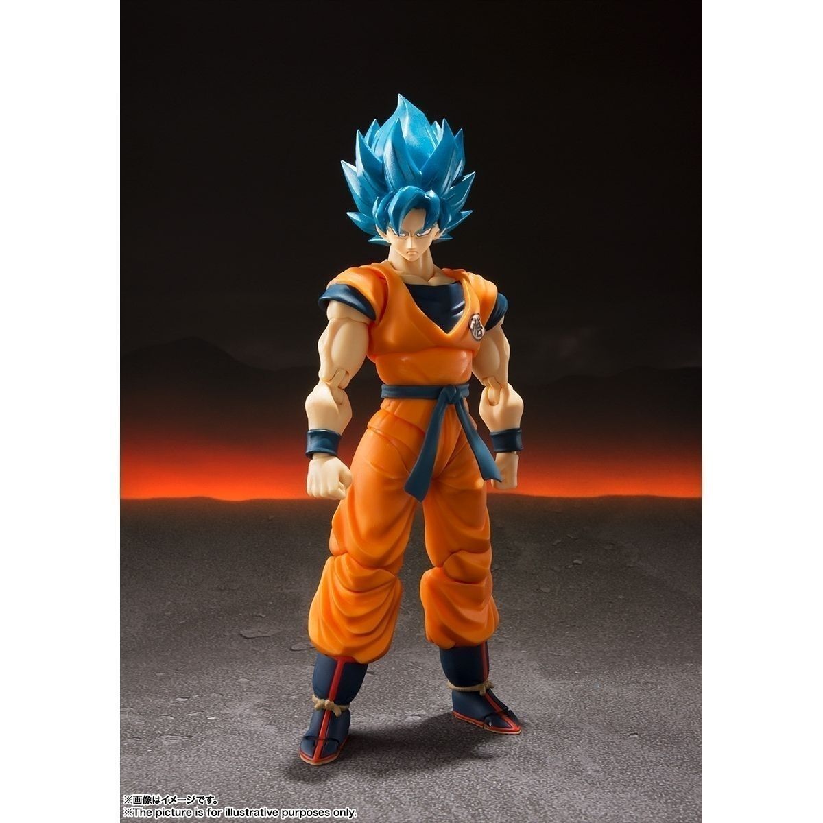 Bandai SHFiguarts Dragon Ball Super Son Goku Super Saiyan God Blue Hair Articulated Action Figure